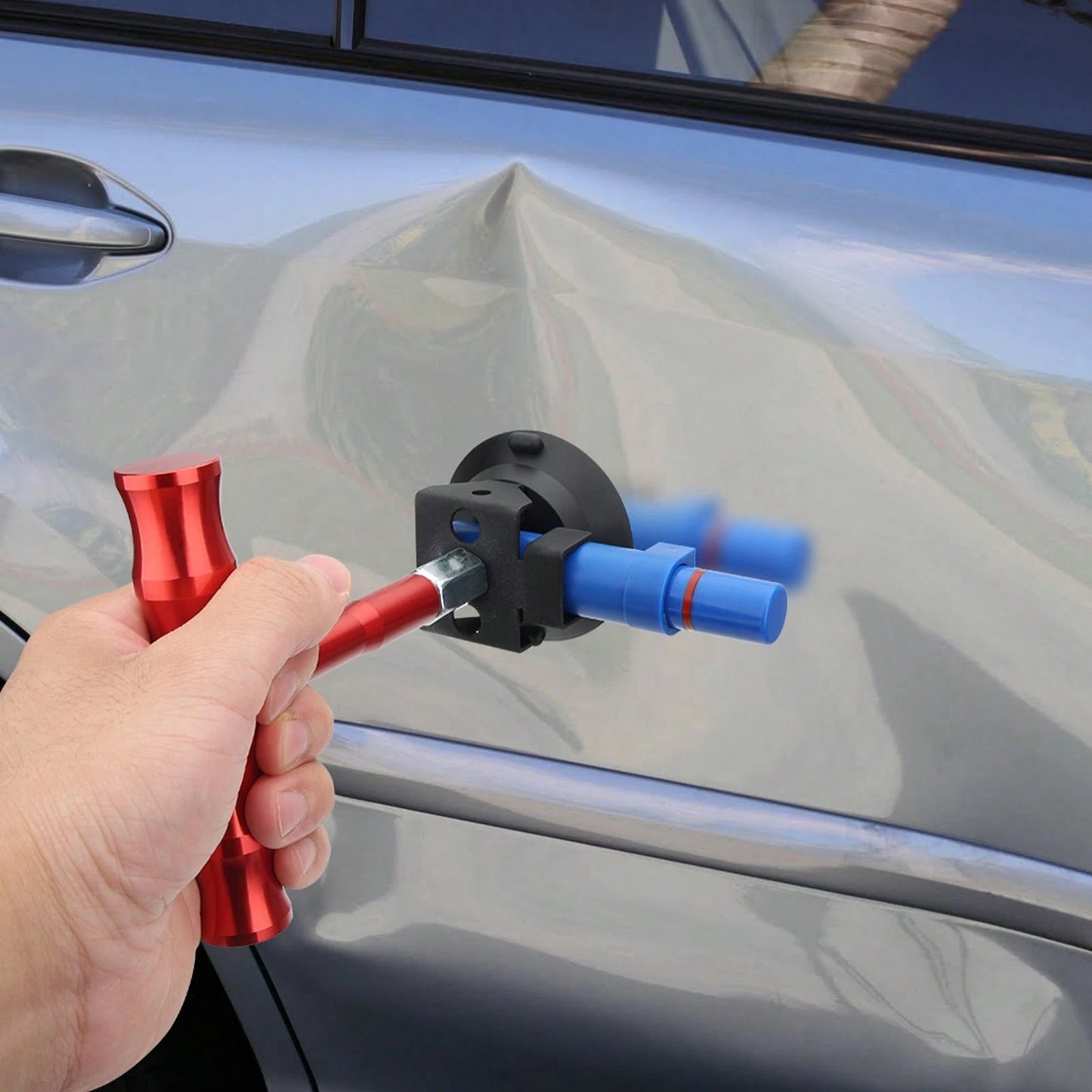Car Body Paintless Dent Repair Tools Suction Cup Puller Lifter Hail Removal Kit