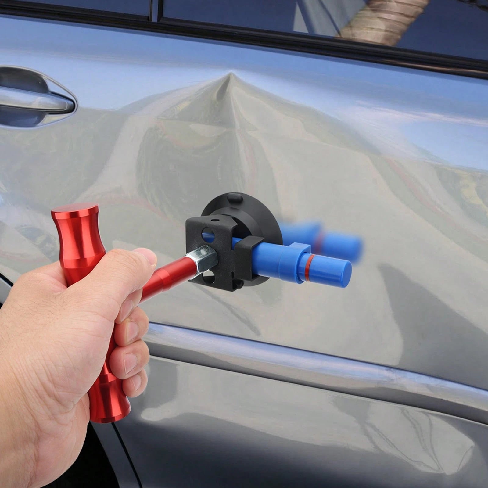 Car Body Paintless Dent Repair Tools Suction Cup Puller Lifter Hail Removal Kit