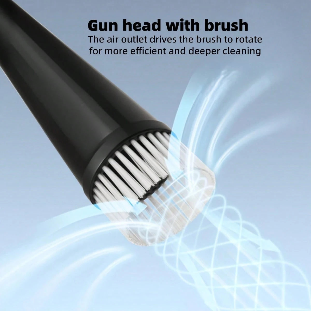 Car Cleaning Gun, Interior Detail Air Gun, Equipped With 3 Types Of Interface Adapters (European, American, Japanese), Car Interior Cleaning Set, Quickly Blows Away Dirt And Dust, Suitable For AI-Assi