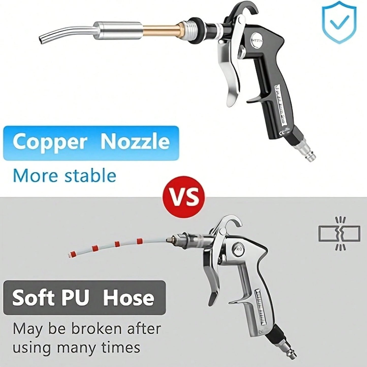 Car Cleaning Gun, Interior Detail Air Gun, Equipped With 3 Types Of Interface Adapters (European, American, Japanese), Car Interior Cleaning Set, Quickly Blows Away Dirt And Dust, Suitable For AI-Assi