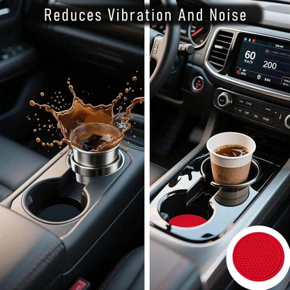 Car Cup Holder Coaster 4 Pack- Non Slip & Shockproof,Flexible PVC Rubber Insert For Car/Truck/SUV/Van (2.75\X0.2\) Universal Fit Auto