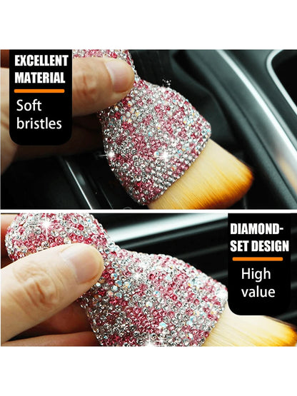 Car Interior Detailing Brush, Auto Interior Soft Hair Removal Brush,Car Cleaning Brush Interior Soft Bristles Detailing Brush Dusting Tool For Car,Home,Office,Computer,Keyboard,Car Decoration