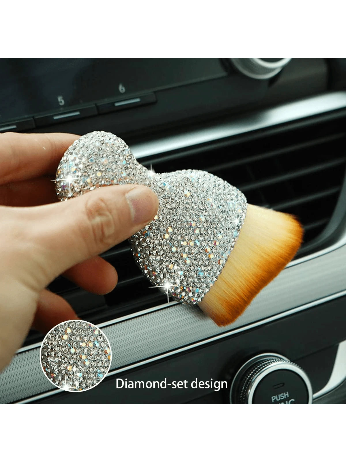 Car Interior Detailing Brush, Auto Interior Soft Hair Removal Brush,Car Cleaning Brush Interior Soft Bristles Detailing Brush Dusting Tool For Car,Home,Office,Computer,Keyboard,Car Decoration