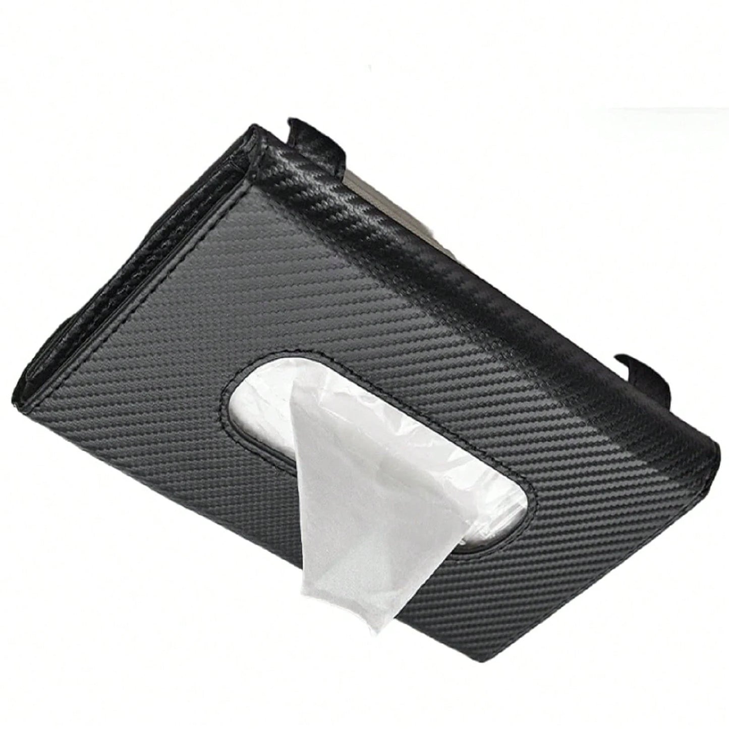 Car Napkins Holder & Visor Tissue Holder: Stylish Leather Vehicle Tissue Box & Mask Dispenser For Sun Visor- Perfect Backseat Tissue Paper Case