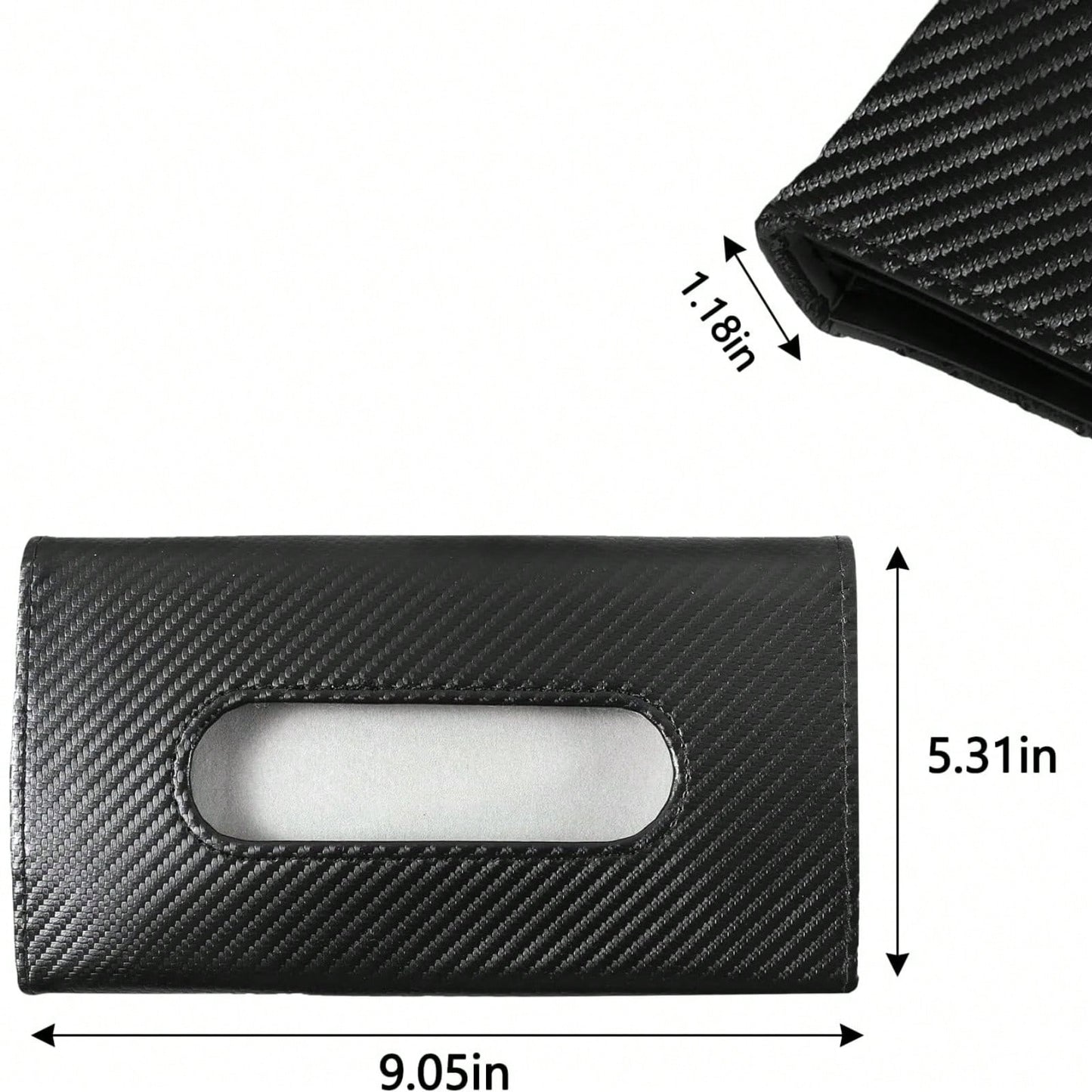 Car Napkins Holder & Visor Tissue Holder: Stylish Leather Vehicle Tissue Box & Mask Dispenser For Sun Visor- Perfect Backseat Tissue Paper Case