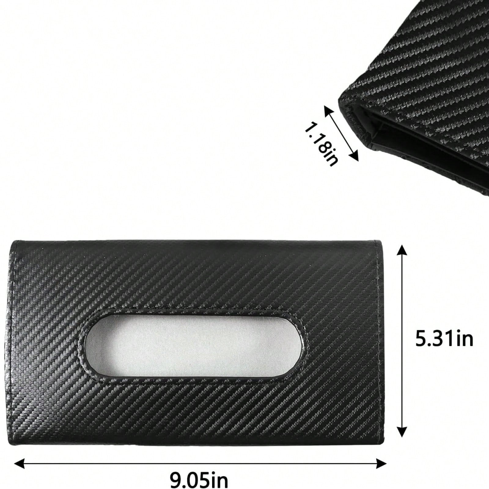 Car Napkins Holder & Visor Tissue Holder: Stylish Leather Vehicle Tissue Box & Mask Dispenser For Sun Visor- Perfect Backseat Tissue Paper Case