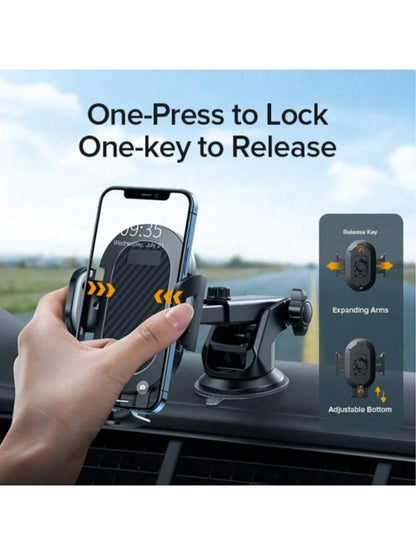 Car Phone Holder 360° Windshield Mobile Cell Support Smartphone Universal Mount Stand Compatible With IPhone