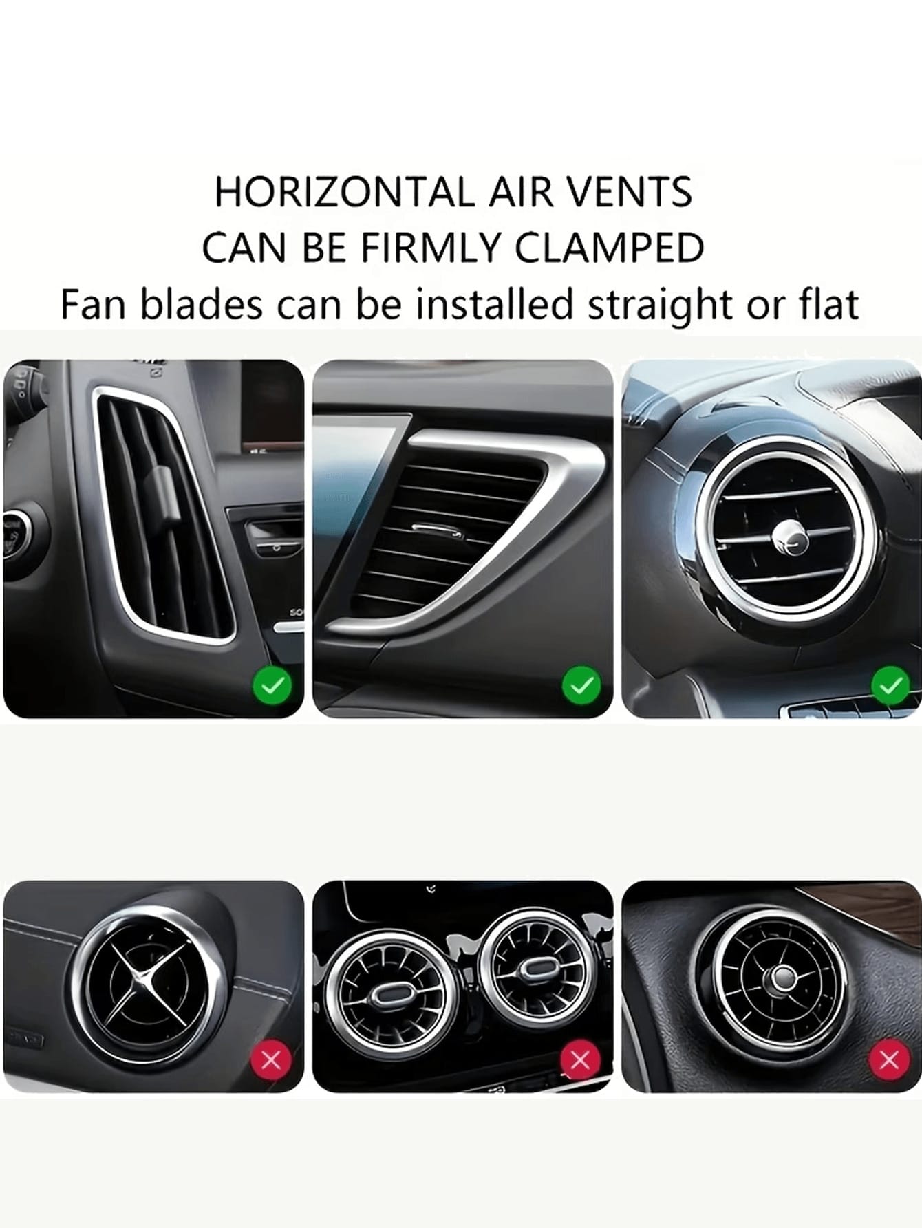 Car Phone Holder With Image Stabilization, Air Vent Gravity Support, Sturdy Design