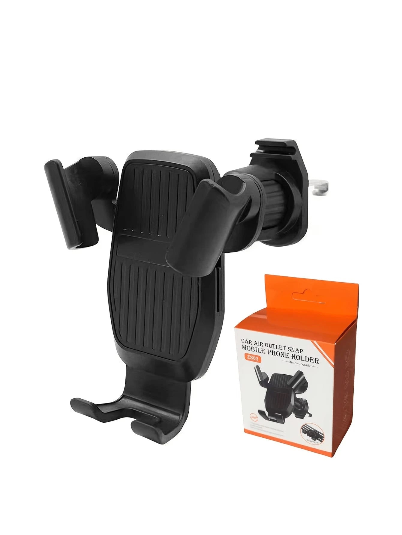 Car Phone Holder With Image Stabilization, Air Vent Gravity Support, Sturdy Design