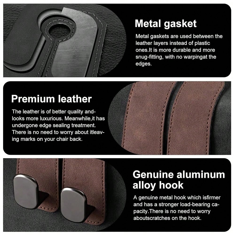 Car Purse Hook Purse Hook For Car Seats Headrest Car Seat Hooks,Heavy Duty Vehicle Organizer For Handbags, Groceries, Purses, Keep Car