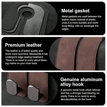 Car Purse Hook Purse Hook For Car Seats Headrest Car Seat Hooks,Heavy Duty Vehicle Organizer For Handbags, Groceries, Purses, Keep Car