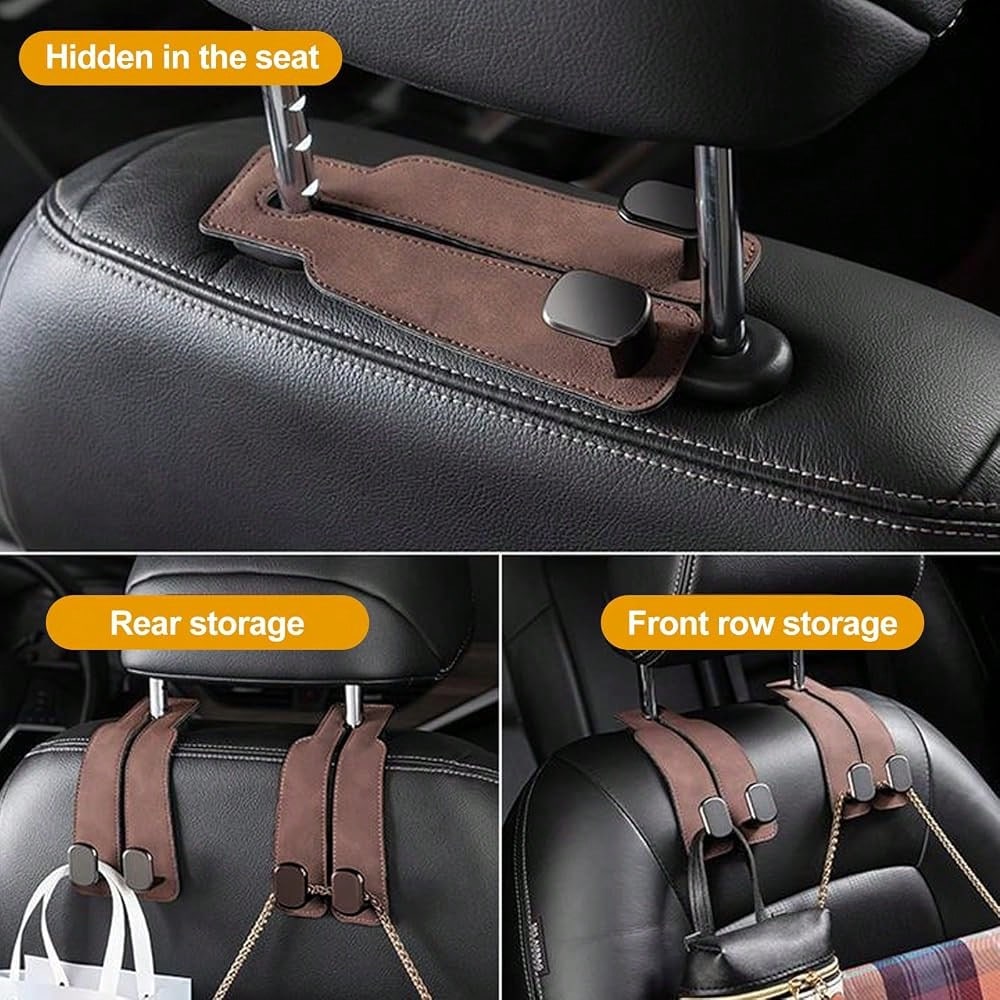 Car Purse Hook Purse Hook For Car Seats Headrest Car Seat Hooks,Heavy Duty Vehicle Organizer For Handbags, Groceries, Purses, Keep Car