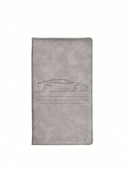 Car Registration And Insurance Card Holder, Vehicle License Document Glove Box Compartment Organizer, Interior Car Accessories