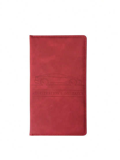 Car Registration And Insurance Card Holder, Vehicle License Document Glove Box Compartment Organizer, Interior Car Accessories