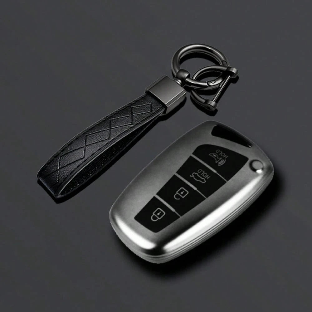 Car Remote Key Fob Shell Case Suitable For Luxury HG Sedan Santa Fe 3DM Grand SantaFe 2018 IX45 EQUUS Azera Genesis G80