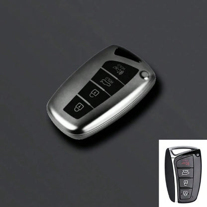 Car Remote Key Fob Shell Case Suitable For Luxury HG Sedan Santa Fe 3DM Grand SantaFe 2018 IX45 EQUUS Azera Genesis G80