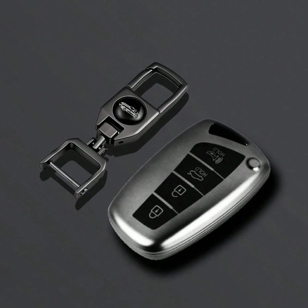 Car Remote Key Fob Shell Case Suitable For Luxury HG Sedan Santa Fe 3DM Grand SantaFe 2018 IX45 EQUUS Azera Genesis G80