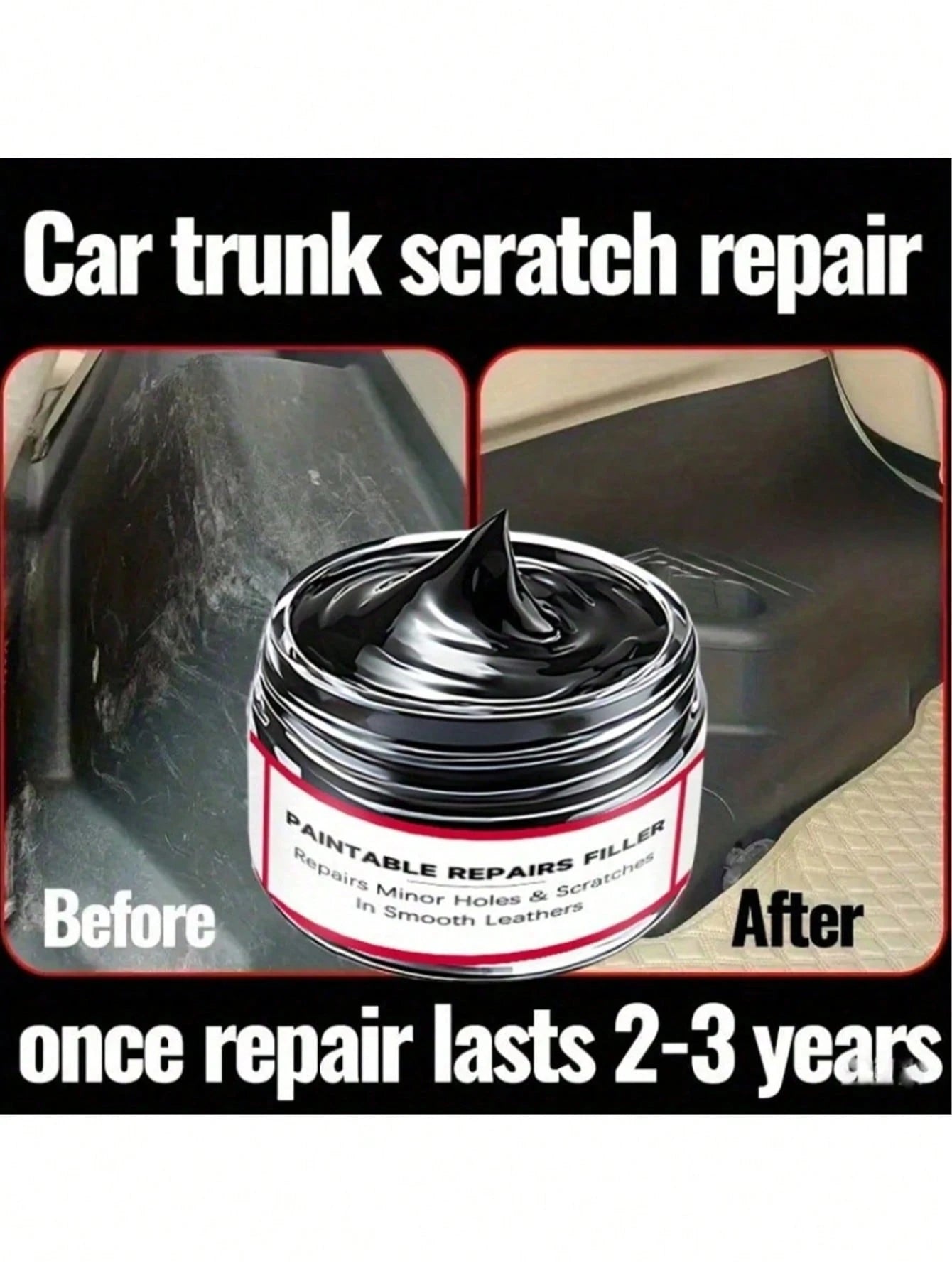 Car Repair Paste, Car Scratch Repair Paste, Car Interior Polishing Paste, Plastic Part Scratch And Scuff Repair Paste, Car Care Paste, Tire Blackening Paste, Car Scratch Repair Paint, Car Accessories
