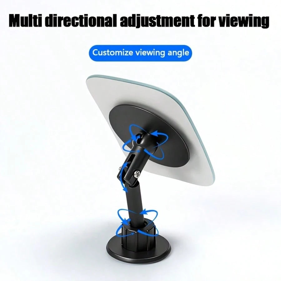 Car Rotating Blind Spot Mirror, Wide-Angle Lens With Self-Adhesive Design, Compact And Practical, Enhances Driving Safety
