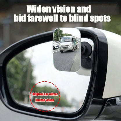 Car Rotating Blind Spot Mirror, Wide-Angle Lens With Self-Adhesive Design, Compact And Practical, Enhances Driving Safety