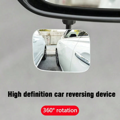 Car Rotating Blind Spot Mirror, Wide-Angle Lens With Self-Adhesive Design, Compact And Practical, Enhances Driving Safety