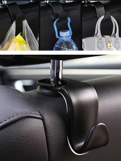 Car Seat Headrest Hooks (Front Seat), Car Hooks/Hanger, Car Seat Hooks (Rear Seat), Car Headrest Hooks, Universal Car Interior Accessories, Suitable For Various Vehicle Models SUV, Off-Road Vehicle, T