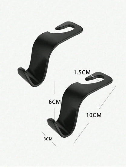 Car Seat Headrest Hooks (Front Seat), Car Hooks/Hanger, Car Seat Hooks (Rear Seat), Car Headrest Hooks, Universal Car Interior Accessories, Suitable For Various Vehicle Models SUV, Off-Road Vehicle, T