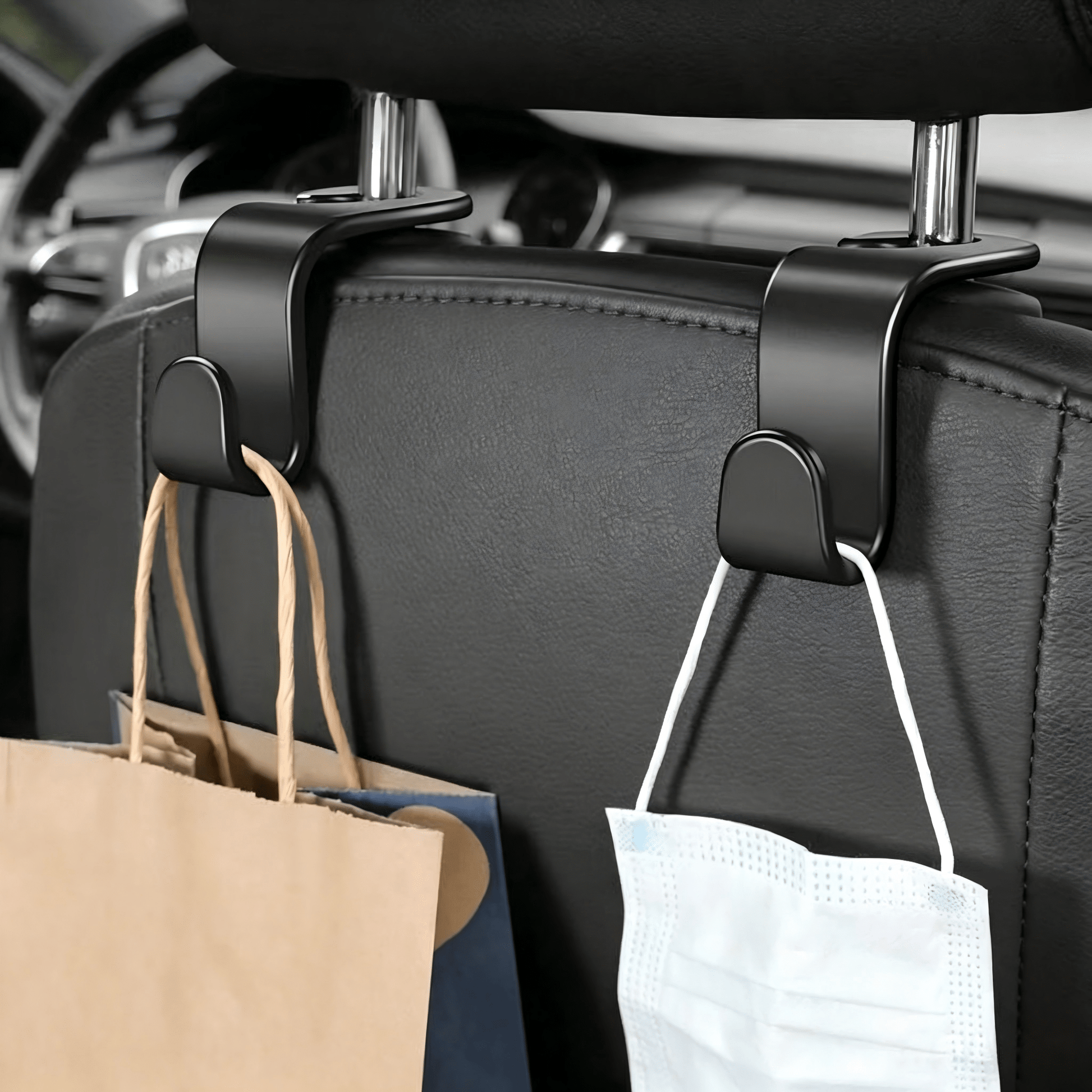 Car Seat Headrest Hooks (Front Seat), Car Hooks/Hanger, Car Seat Hooks (Rear Seat), Car Headrest Hooks, Universal Car Interior Accessories, Suitable For Various Vehicle Models SUV, Off-Road Vehicle, T