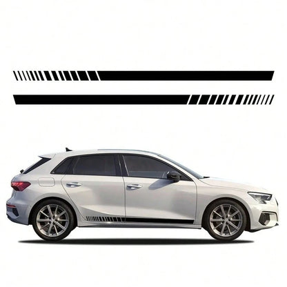 Car Side Skirt Stripes Sticker Waterproof Trims Vinyl Decal Accessories For Audi A3 8P 8V 8L 8Y S3 RS3 Sedan Sportback Limousine