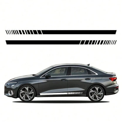 Car Side Skirt Stripes Sticker Waterproof Trims Vinyl Decal Accessories For Audi A3 8P 8V 8L 8Y S3 RS3 Sedan Sportback Limousine