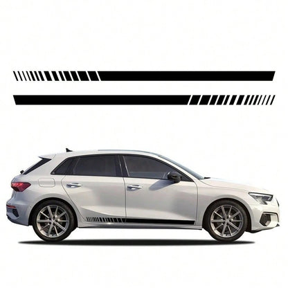 Car Side Skirt Stripes Sticker Waterproof Trims Vinyl Decal Accessories For Audi A3 8P 8V 8L 8Y S3 RS3 Sedan Sportback Limousine