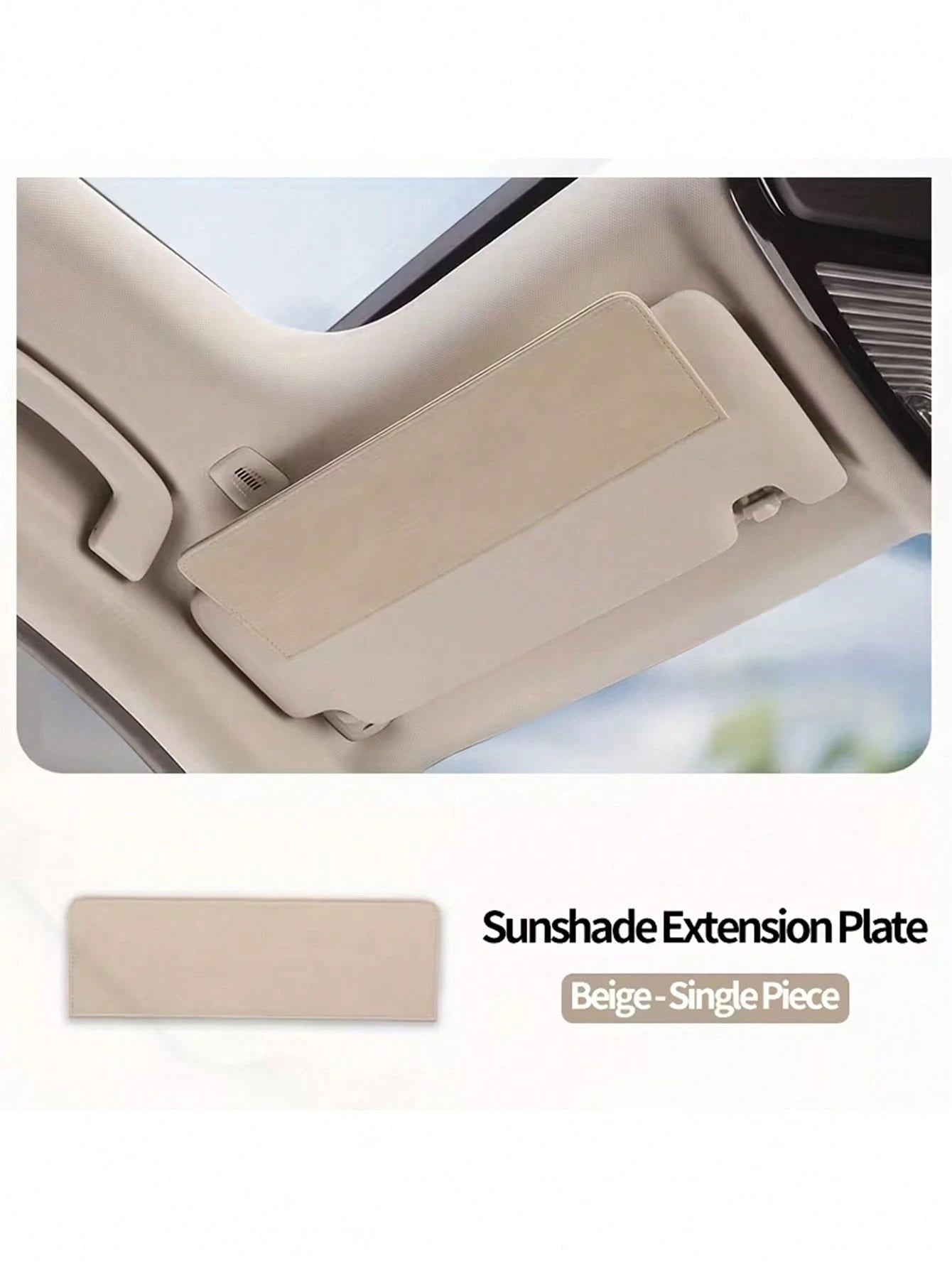 Car Sun Visor Extender, Sun Visor Extension Accessory, Anti-Glare For Driving, UV Protection, With Adjustable Clips, Suitable For Multiple Car Models, Car Interior Accessory