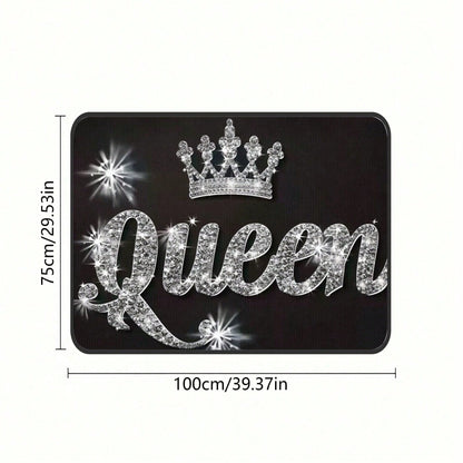 Car Trunk Pad, "Queen" Printed Trunk Pad With Crown And Star Pattern- Durable Load Pad, Suitable For Cars, Stylish And Simple Design, Suitable For Outdoor Sports Travel And As A Christmas Gift, 30 *