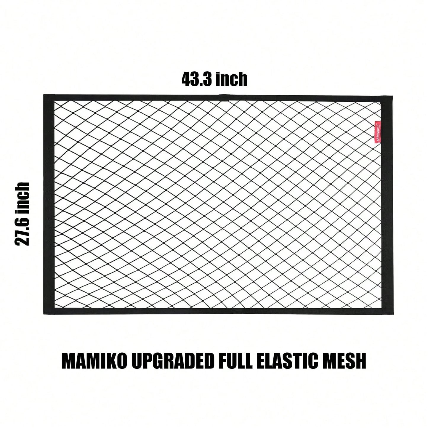 Cargo Net For Utility Folding Wagon, Garden Cart, Folding Trolley Cart, Beach Cart, Made Of Heavy-Duty Elastic Nylon Net 24"X35.5"To 47"*71"