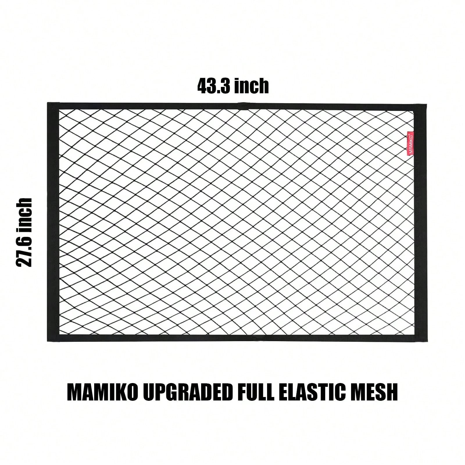 Cargo Net For Utility Folding Wagon, Garden Cart, Folding Trolley Cart, Beach Cart, Made Of Heavy-Duty Elastic Nylon Net 24"X35.5"To 47"*71"