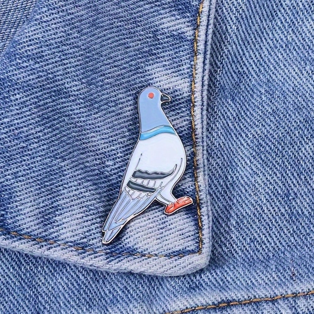 Cartoon Cute Pigeon Camera Enamel Pin Custom Decorative Brooches Ornaments Lapel Bag Badges Jewelry Gifts Pin