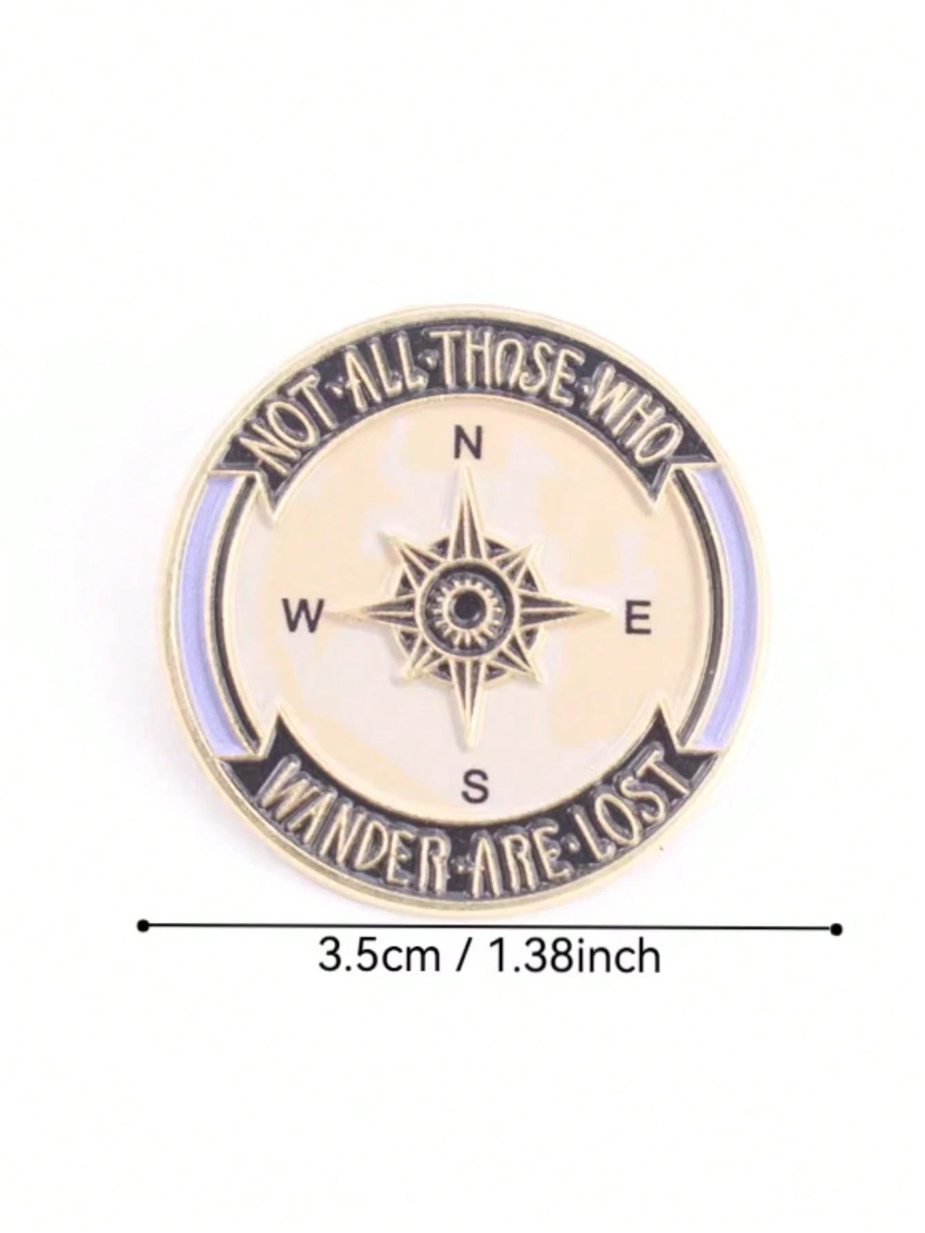 Cartoon Style, Compass Pattern Enamel Brooch Badge Brooch Bag Clothing Lapel Classic Cartoon Jewelry Pin For Clothes Bag Charm Backpack For School Office Accessories Shirts Jacket Christmas Halloween