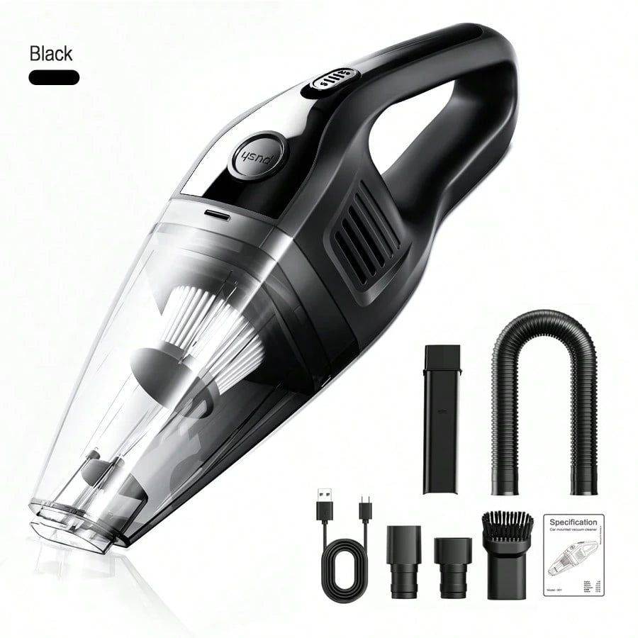 CascadeVac Handy Vacuum Cleaner Handheld Vacuum Cleaner For The Family Car, Powerful Suction USB Charging Mini Cleaning Vacuum Cleaner, Has A Variety Of Accessories For The Car, Home, Office And Other