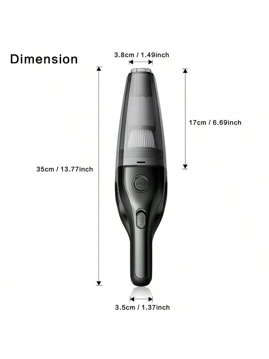 CascadeVac Handy Vacuum Cleaner Handheld Vacuum Cleaner For The Family Car, Powerful Suction USB Charging Mini Cleaning Vacuum Cleaner, Has A Variety Of Accessories For The Car, Home, Office And Other