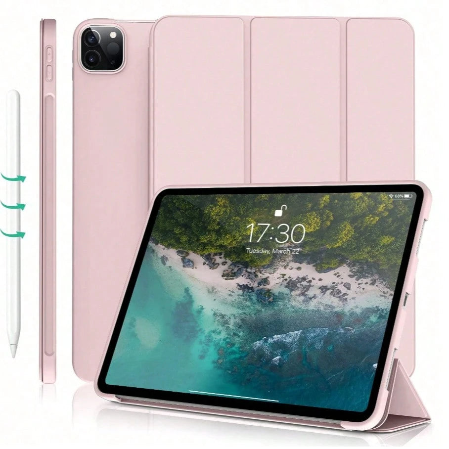 Case For IPads (A19) 12th/11th/10th Generation(2026/2025/2022),Case For IPads (M4) Air8/Air7 Generation(2026/2025) IPads 11/10.9 Inch- Protective Trifold Stand Smart Cover[Support Touch ID & Auto Wak