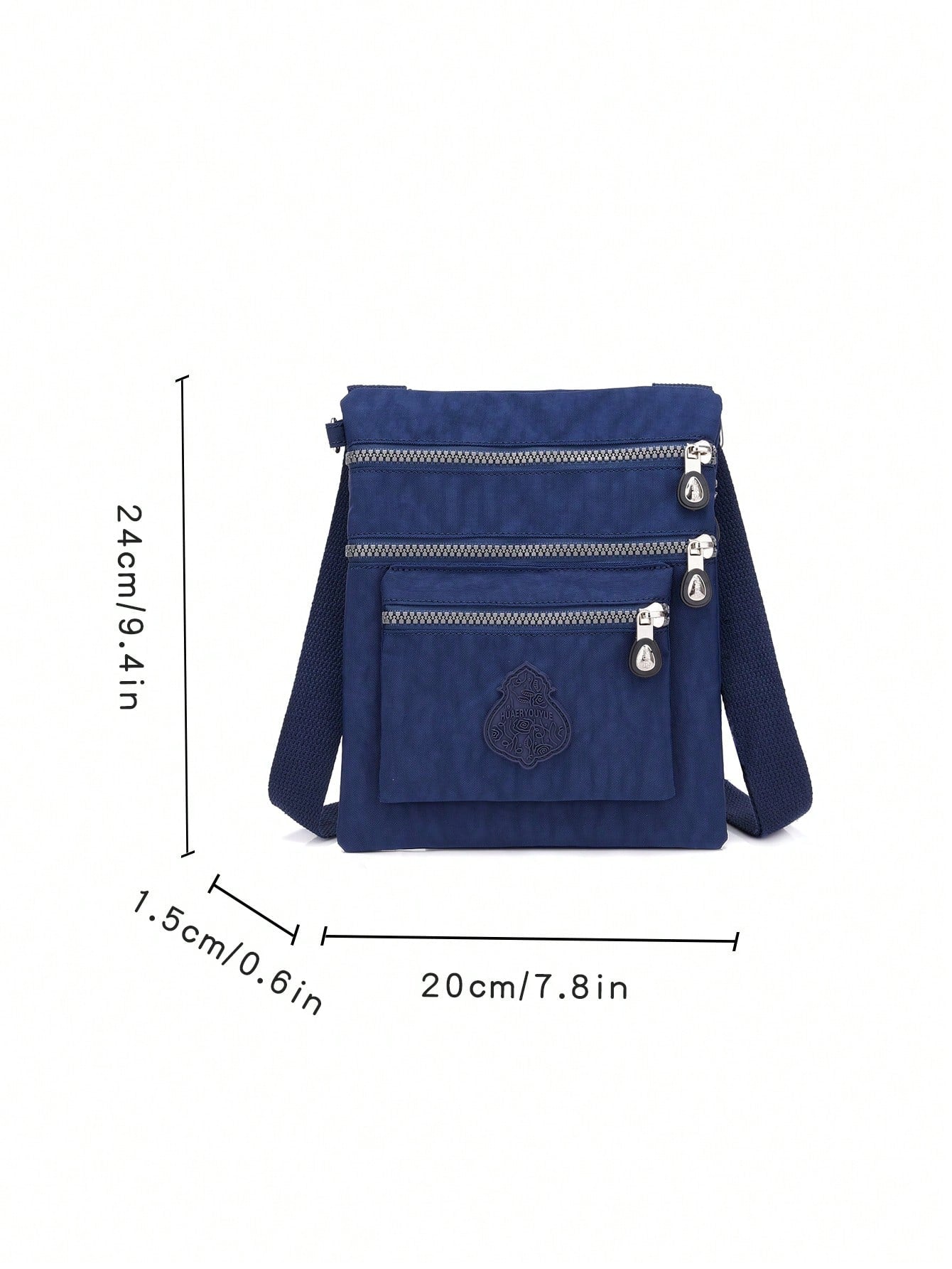 Casual Nylon Wallet Small Crossbody Bag Shoulder Bag Women's Multi-Pocket Zipper Envelope Bag