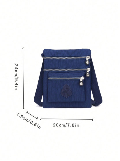 Casual Nylon Wallet Small Crossbody Bag Shoulder Bag Women's Multi-Pocket Zipper Envelope Bag