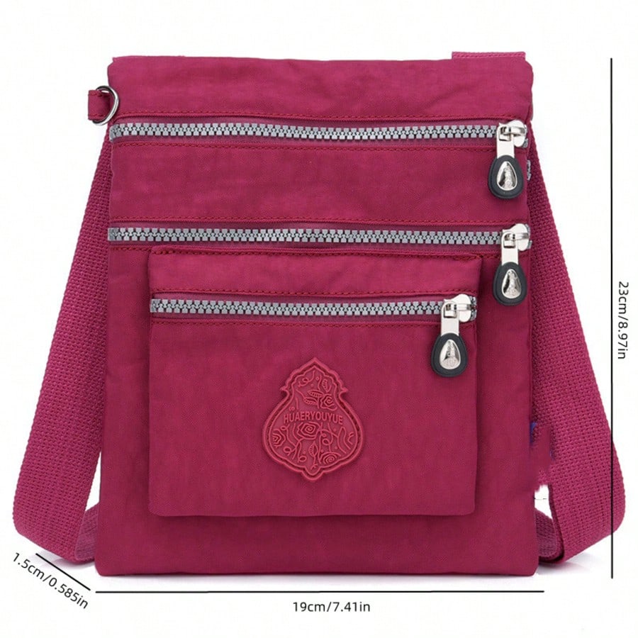 Casual Nylon Wallet Small Crossbody Bag Shoulder Bag Women's Multi-Pocket Zipper Envelope Bag