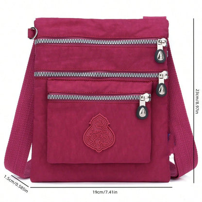 Casual Nylon Wallet Small Crossbody Bag Shoulder Bag Women's Multi-Pocket Zipper Envelope Bag