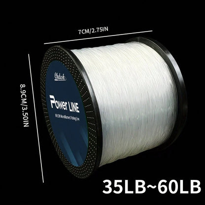 Chelesh 546YDS Monofilament Fishing Line, Transparent Invisible Absorbent, Nylon Line, Diameter 0.52mm-1.0mm, Strength 35LB-150LB, Suitable For Freshwater, Saltwater, Surf Fishing, Ideal For Long-Rang