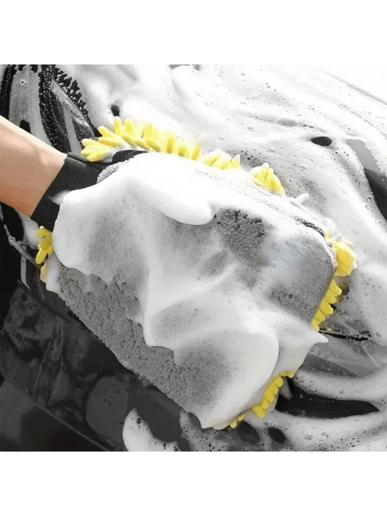 Chenille Car Wash Gloves, High-Quality Anti-Scratch Microfiber, Thickened Cleaning Gloves, Car Waxing Brush