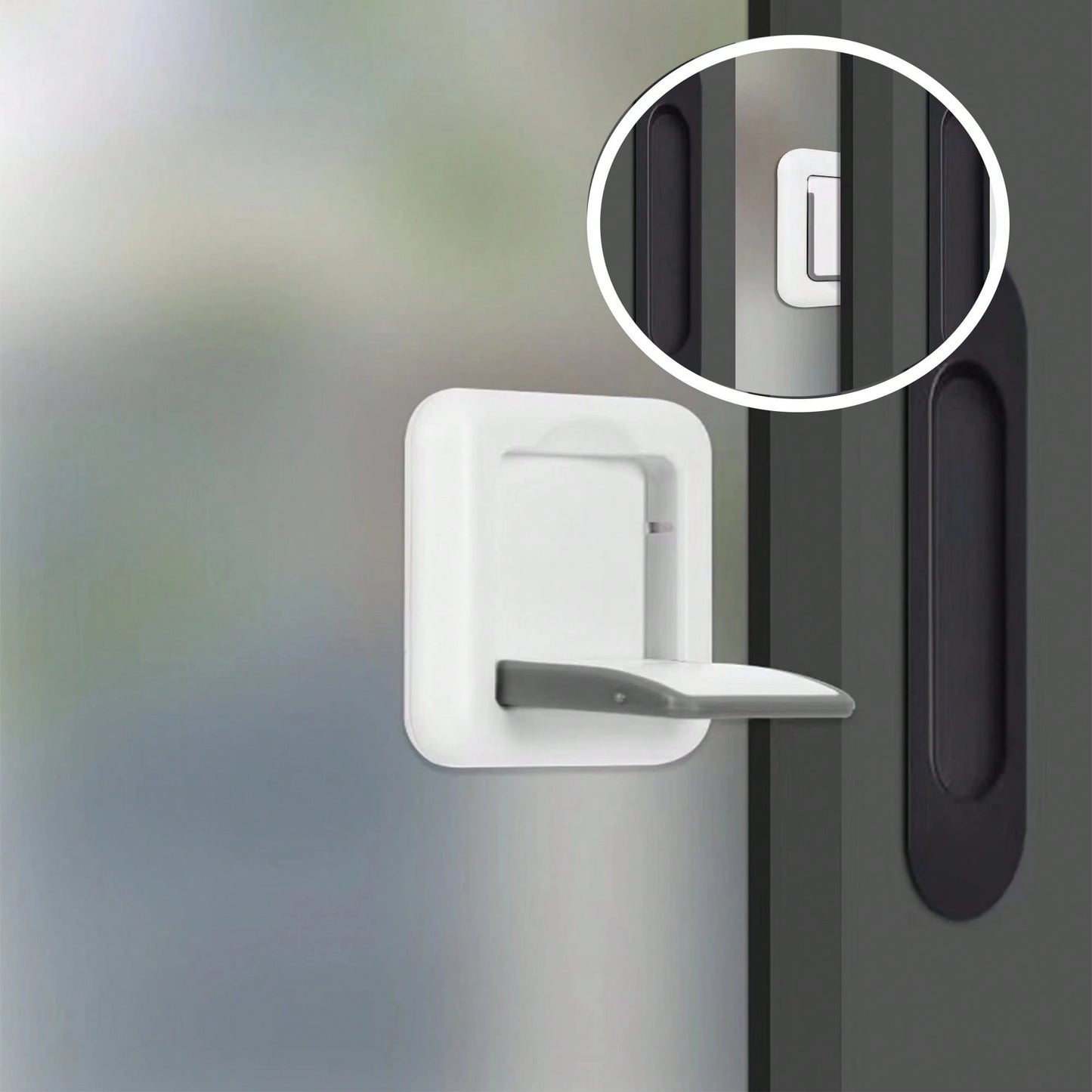 Child Lock For Sliding Glass Doors Baby Multifunctional Sliding Window Lock For Child And Pet Protection No Drilling Tools Required