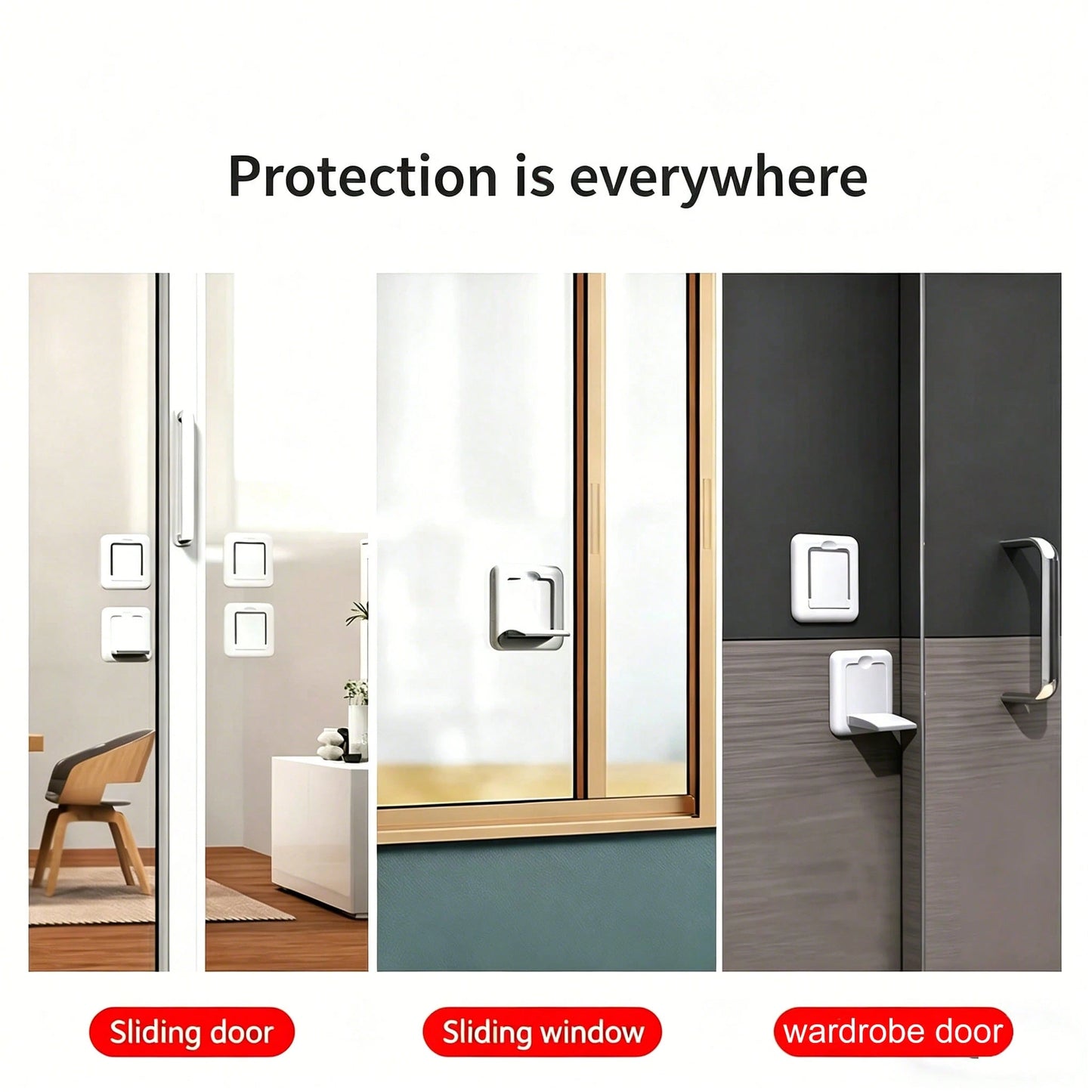 Child Lock For Sliding Glass Doors Baby Multifunctional Sliding Window Lock For Child And Pet Protection No Drilling Tools Required