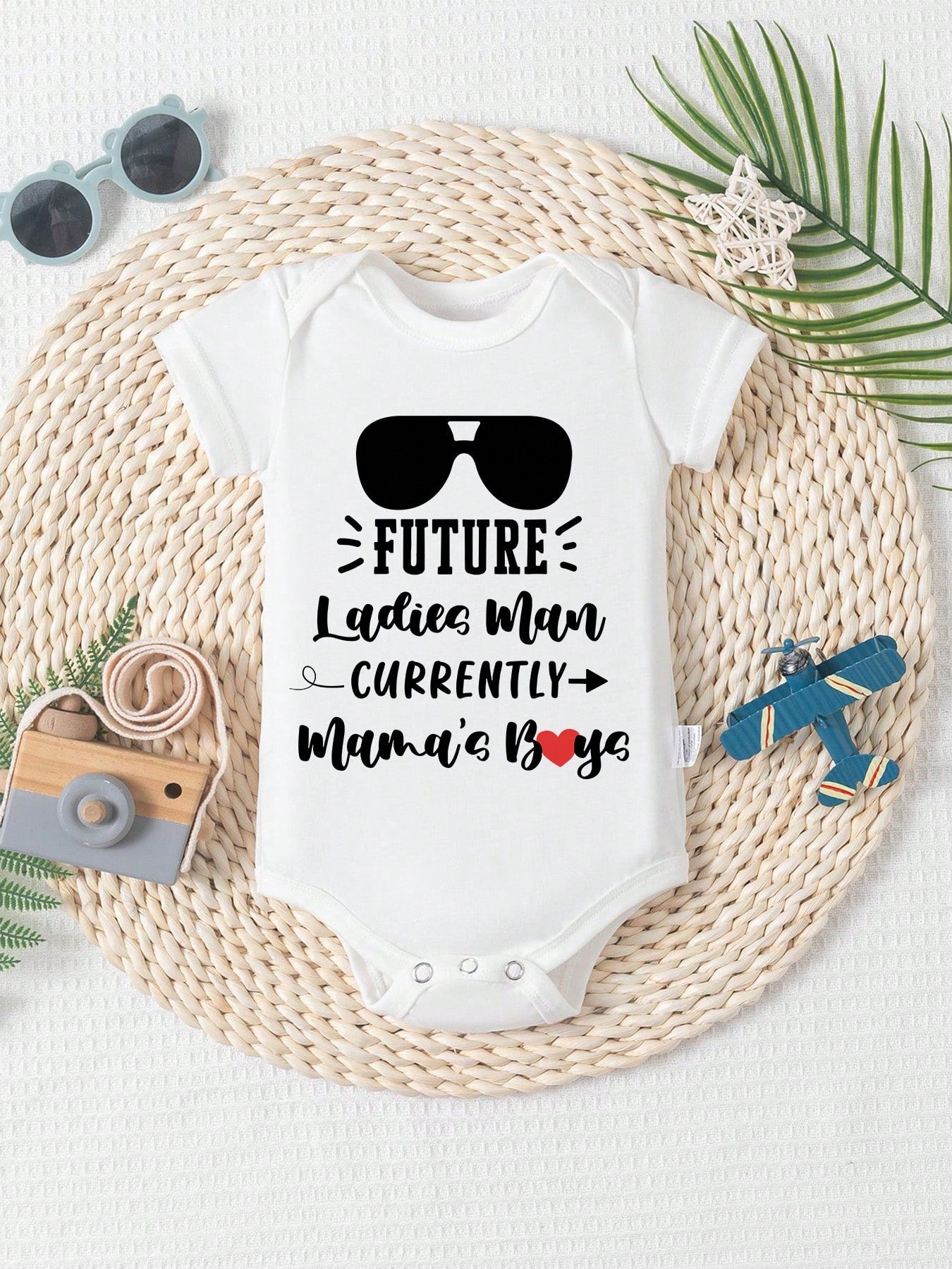 CHUNKY MONKEY Print Funny Baby Romper Casual Comfortable Short Sleeve Newborn Clothes Cotton Fashion Triangle Jumpsuit