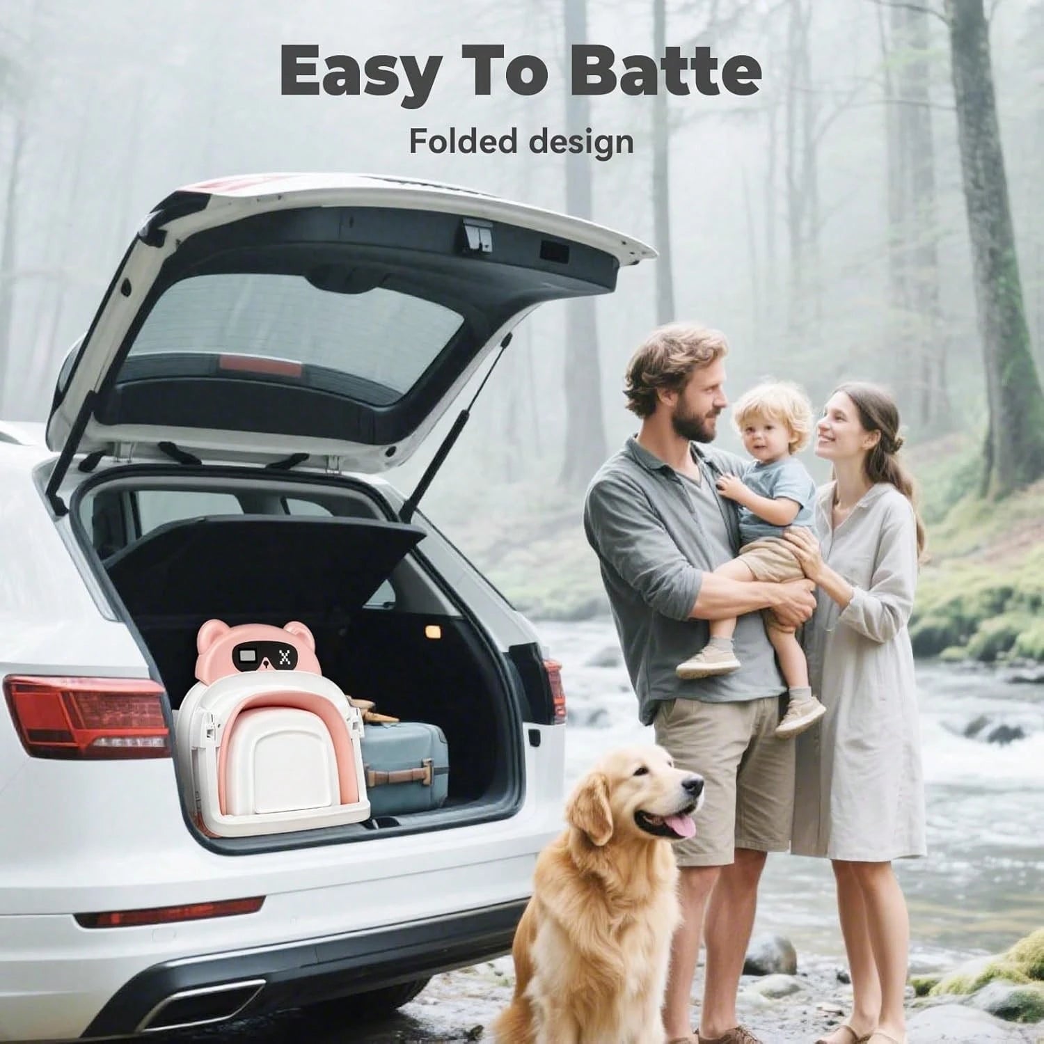 Collapsible Baby Bathtub With Soft Bath Net, Portable Infant Travel Tub, Non-Slip Dinosaur Design